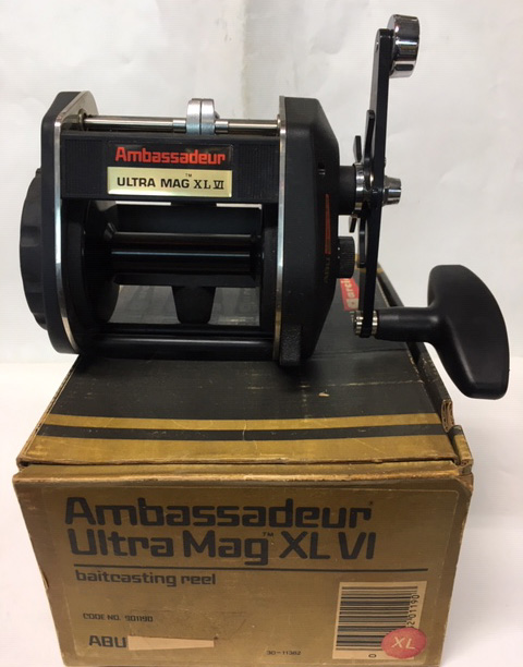 Vintage Reel made in 1985 ABU AMBASSADEUR ULTRA MAG XL VI